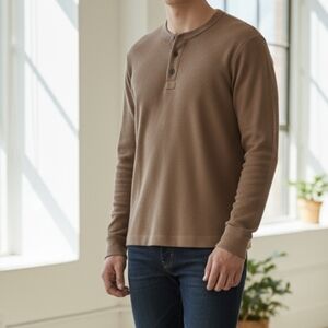 Banana Republic Merino Henley Sweater size Large